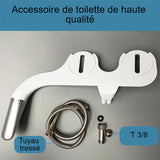 Kit wc japonais : Siège toilette lavant silver Pougia™3151