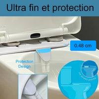 Kit wc japonais : Siège toilette lavant noir poignée à gauche Pougia™339